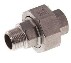 Rp 3/8'' x R 3/8'' F/M Edelstahl Doppelnippel 3-teilig mit konischer Abdichtung 16 bar