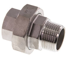 1'' NPT x 1'' NPT F/M Edelstahl Doppelnippel 3-teilig mit konischer Abdichtung 16 bar