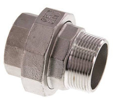 Rp 1 1/2'' x R 1 1/2'' F/M Edelstahl Doppelnippel 3-teilig mit konischer Abdichtung 16 bar