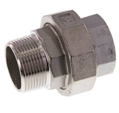 1 1/4'' NPT x 1 1/4'' NPT F/M Edelstahl Doppelnippel 3-teilig mit konischer Abdichtung 16 bar