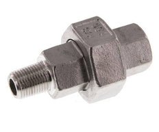 Rp 1/8'' x R 1/8'' F/M Edelstahl Doppelnippel 3-teilig mit Flachdichtung 16 bar