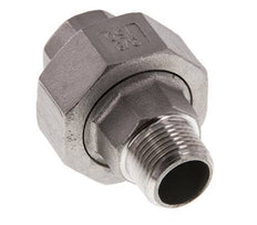 Rp 3/8'' x R 3/8'' F/M Edelstahl Doppelnippel 3-teilig mit Flachdichtung 16 bar