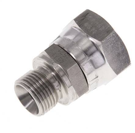 G 1/2'' x G 3/8'' F/M Reduzierstück aus Edelstahl 300 Bar - Hydraulik