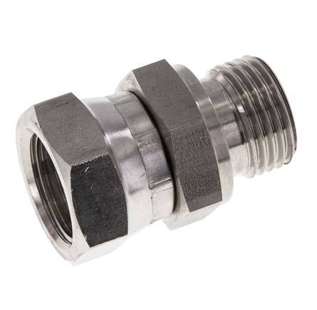G 1/2'' F/M Reduzierstück aus Edelstahl 300 bar - Hydraulik