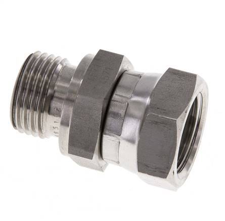 G 1/2'' F/M Reduzierstück aus Edelstahl 300 bar - Hydraulik