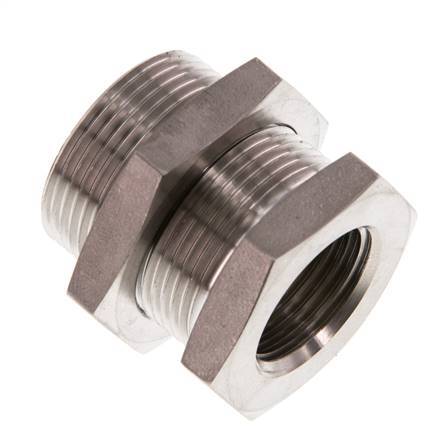 G 1/2'' x M28x1.5 F/M Stainless steel Bulkhead Fitting 40 Bar