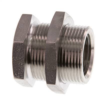 G 1/2'' x M28x1.5 F/M Stainless steel Bulkhead Fitting 40 Bar
