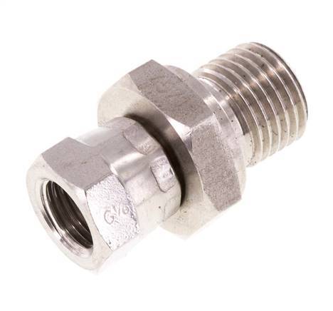 G 1/8'' x G 1/4'' F/M Reduzierstück aus Edelstahl 350 bar - Hydraulisch