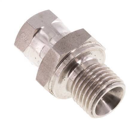 G 1/8'' x G 1/4'' F/M Reduzierstück aus Edelstahl 350 bar - Hydraulisch