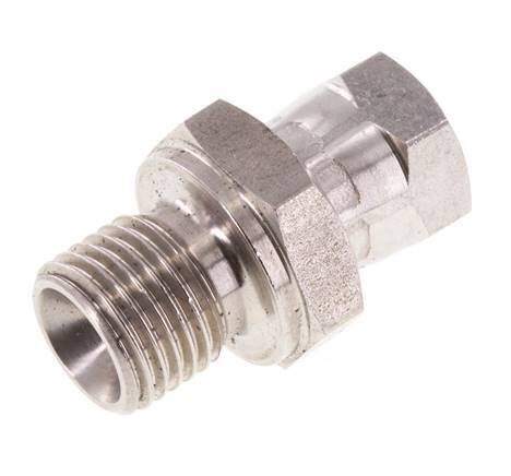G 1/8'' x G 1/4'' F/M Reduzierstück aus Edelstahl 350 bar - Hydraulisch