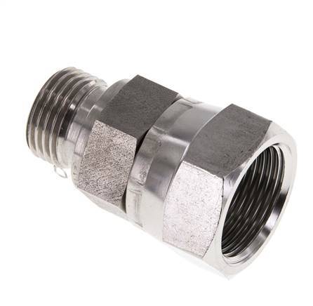 G 3/4'' x G 1/2'' F/M Reduzierstück aus Edelstahl 175 Bar - Hydraulisch