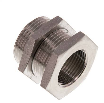 G 3/4'' x M34x2 F/M Stainless steel Bulkhead Fitting 40 Bar