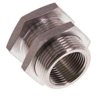 G 3/4'' x M34x2 F/M Stainless steel Bulkhead Fitting 40 Bar