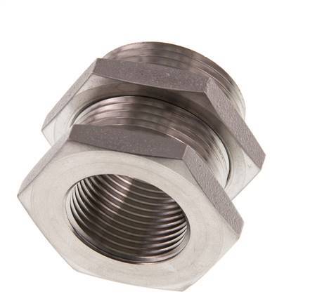 G 3/4'' x M34x2 F/M Stainless steel Bulkhead Fitting 40 Bar