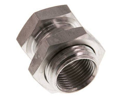 G 3/8'' x G 1/2'' F/M Stainless steel Bulkhead Fitting 40 Bar