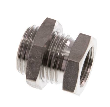 G 3/8'' x G 1/2'' F/M Stainless steel Bulkhead Fitting 40 Bar