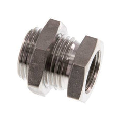 G 3/8'' x G 1/2'' F/M Stainless steel Bulkhead Fitting 40 Bar