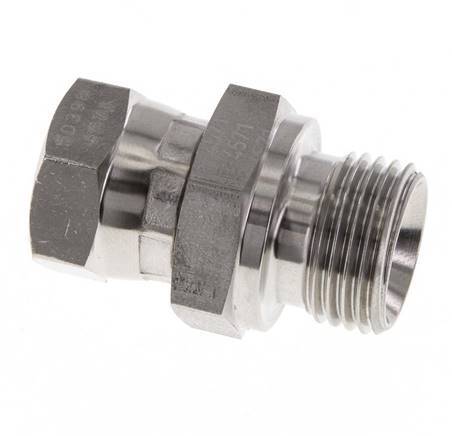 G 3/8'' x G 1/2'' F/M Reduzierstück aus Edelstahl 350 bar - Hydraulisch