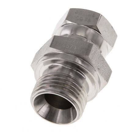 G 3/8'' x G 1/2'' F/M Reduzierstück aus Edelstahl 350 bar - Hydraulisch