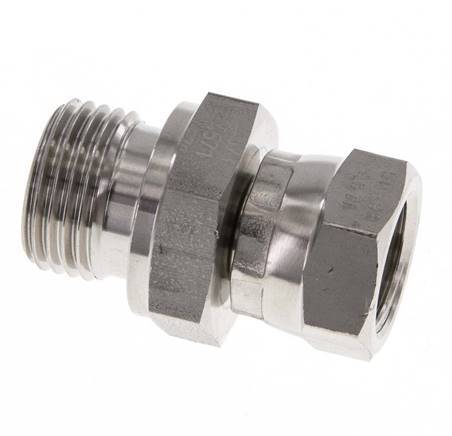 G 3/8'' x G 1/2'' F/M Reduzierstück aus Edelstahl 350 bar - Hydraulisch