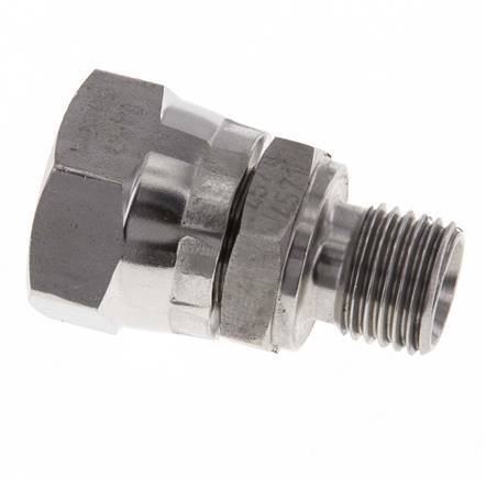 G 3/8'' x G 1/4'' F/M Reduzierstück aus Edelstahl 350 bar - Hydraulisch