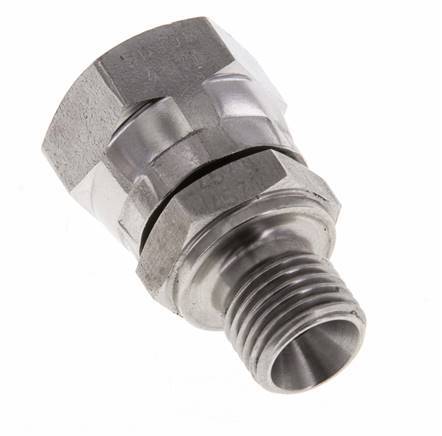 G 3/8'' x G 1/4'' F/M Reduzierstück aus Edelstahl 350 bar - Hydraulisch