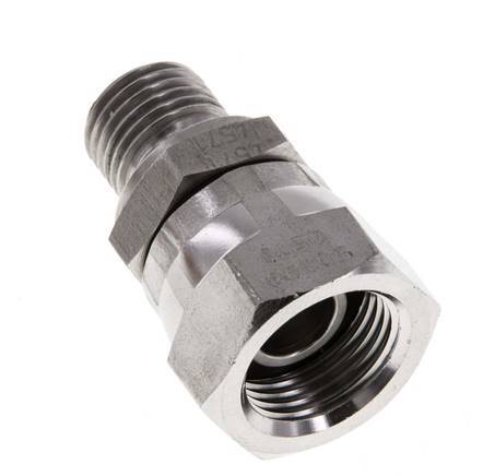 G 3/8'' x G 1/4'' F/M Reduzierstück aus Edelstahl 350 bar - Hydraulisch