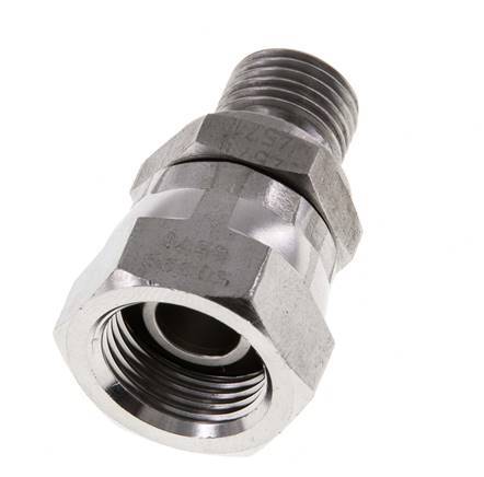 G 3/8'' x G 1/4'' F/M Reduzierstück aus Edelstahl 350 bar - Hydraulisch