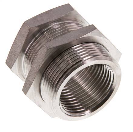 G 1'' x M42x2 F/M Stainless steel Bulkhead Fitting 40 Bar