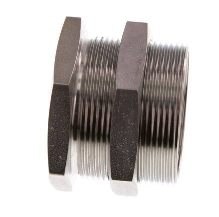 G 1 1/2'' x M54x2 F/M Stainless steel Bulkhead Fitting 40 Bar