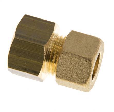 G 1/2'' x 12mm Brass Straight Compression Fitting 75 Bar DIN EN 1254-2