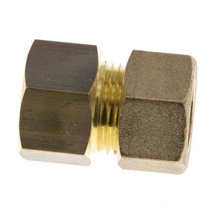 G 1/2'' x 15mm Brass Straight Compression Fitting 82 Bar DIN EN 1254-2