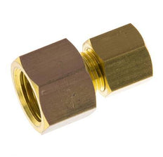 G 1/4'' x 6mm Brass Straight Compression Fitting 150 Bar DIN EN 1254-2 [2 Pieces]