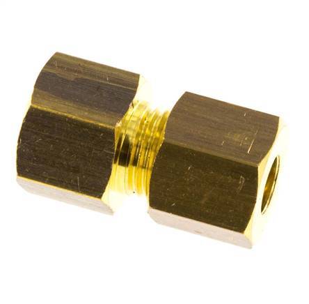 G 1/8'' x 6mm Brass Straight Compression Fitting 150 Bar DIN EN 1254-2 [2 Pieces]