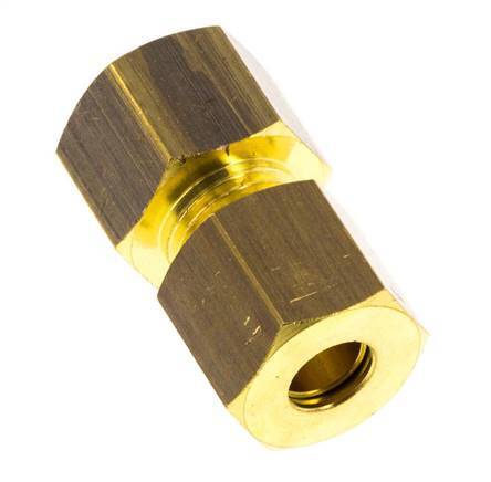 G 1/8'' x 6mm Brass Straight Compression Fitting 150 Bar DIN EN 1254-2 [2 Pieces]