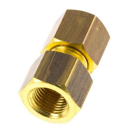 G 1/8'' x 6mm Brass Straight Compression Fitting 150 Bar DIN EN 1254-2 [2 Pieces]