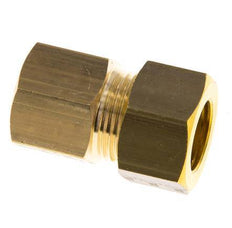 G 3/8'' x 15mm Brass Straight Compression Fitting 82 Bar DIN EN 1254-2