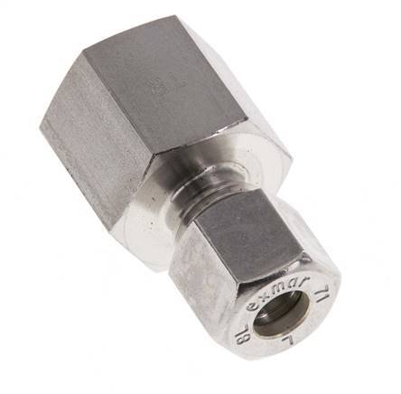 G 3/8'' x 8L Stainless steel Straight Compression Fitting 315 Bar DIN 2353