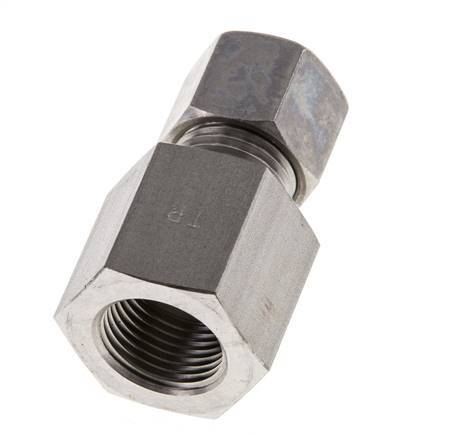 G 3/8'' x 10L Edelstahl Druckverschraubung 315 Bar DIN 2353