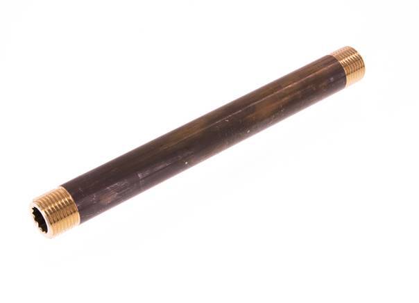 G 1/2'' Brass Double Pipe Nipple 16 Bar DIN 2982 - 200mm