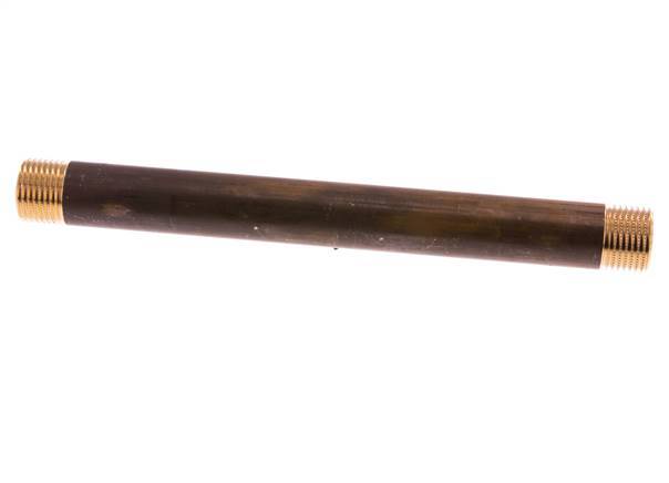 G 1/2'' Brass Double Pipe Nipple 16 Bar DIN 2982 - 200mm