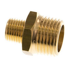 R 1/2'' x R 1/4'' Brass Double Nipple 16 Bar [2 Pieces]