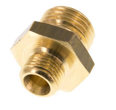 G 1/4'' x G 1/8'' Messing-Doppelnippel 16 bar [5 Stück]