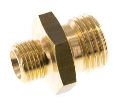 G 1/4'' x G 1/8'' Messing-Doppelnippel 16 bar [5 Stück]