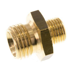 G 1/4'' x G 1/8'' Messing-Doppelnippel 16 bar [5 Stück]