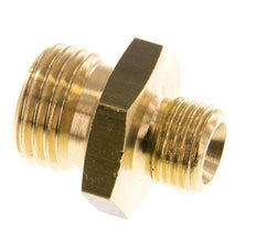 G 1/4'' x G 1/8'' Messing-Doppelnippel 16 bar [5 Stück]