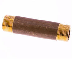 G 3/4'' Brass Double Pipe Nipple 16 Bar DIN 2982 - 100mm