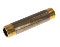 G 3/4'' Brass Double Pipe Nipple 16 Bar DIN 2982 - 120mm