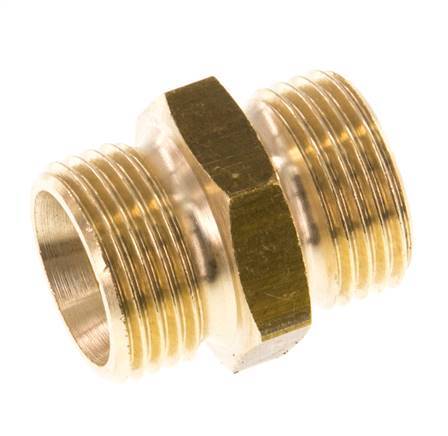G 3/8'' Messing-Doppelnippel 16 bar [5 Stück]