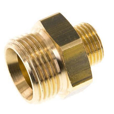 G 1'' x G 1/2'' Doppelnippel aus Messing 16 bar